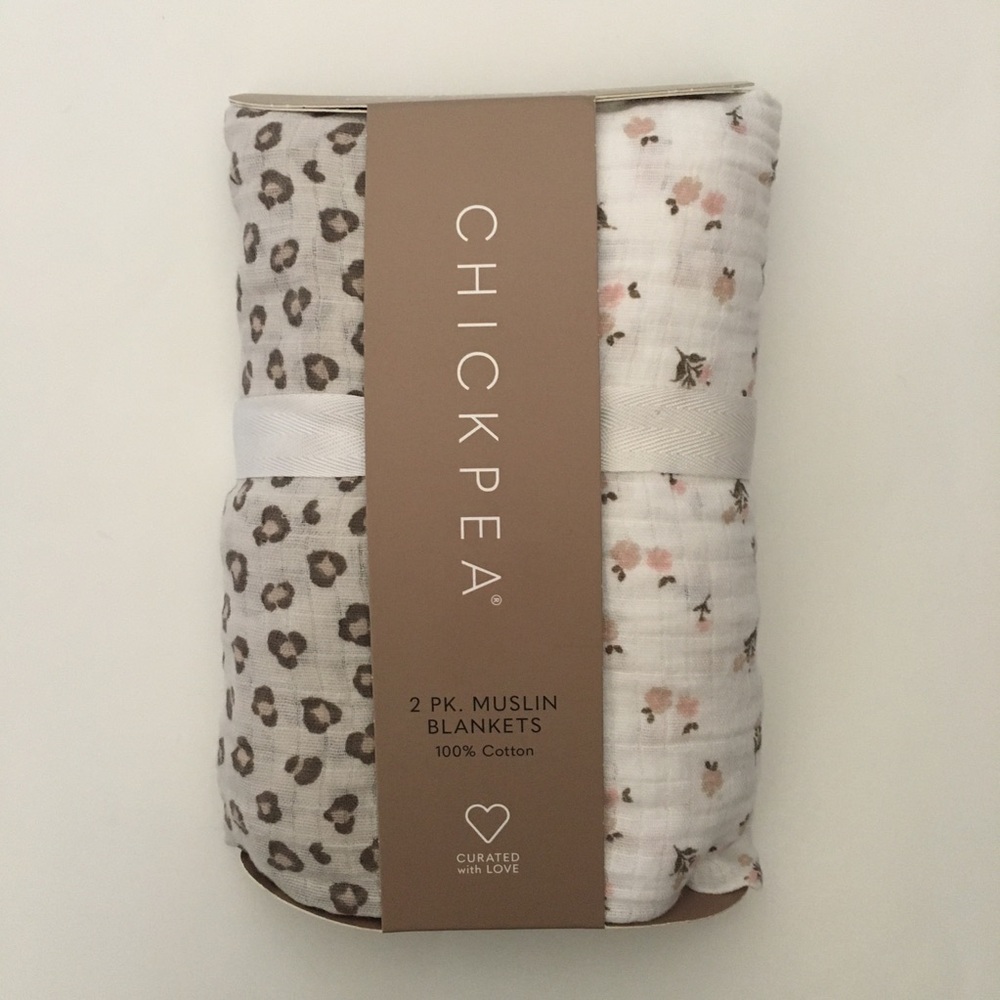 Cotton Muslin Baby Blankets Animal Print & Floral Baby Gift NEW | ChickPea